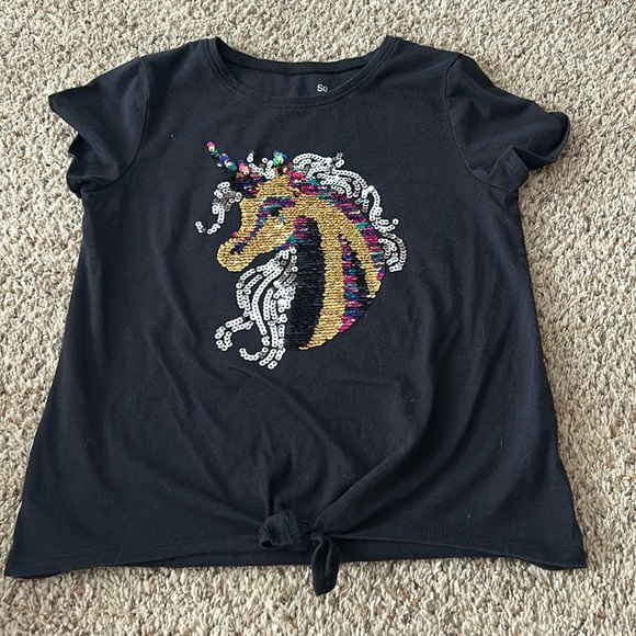 Girl’s SO unicorn Tee size 10/12 - Picture 1 of 2
